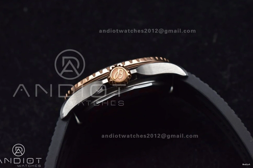 Edition Black Black Best BLSF Automatic Dial RG Rubber SS A2824 42 SuperOcean 1:1 on Strap 0227